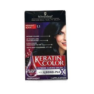 Keratin Color Intense Caring Color Midnight Black 1.1 Pre-Color Serum